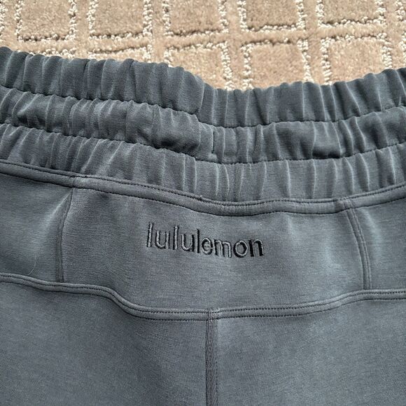 Lululemon Soft Ambitions Wide Leg High Rise Crop Pants Sz 12 Gray Soft Comfort - Picture 8 of 10